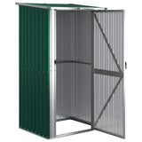 Garden Shed Green 118.5x97x209.5 cm Galvanised Steel 150899