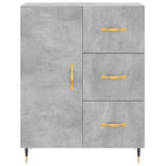 Highboard Concrete Grey 69.5x34x180 cm Engineered Wood 3198453