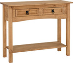 ZNTS Corona 2 Drawer Console Table With Shelf 300-304-003