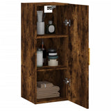 Wall Mounted Cabinet Smoked Oak 34.5x34x90 cm 828849
