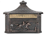 Wall Mounted Mailbox Bronze 40.5 x 16 x 45 cm Cast Aluminum 42023503