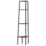 4-Tier Corner Shelf Black 45.5x31.5x150 cm 336393