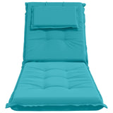 Sunlounger Cushion GEMERT 100% Polyester Turquoise 947541