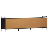 TV Cabinet 167.5 x 33 x 50 cm Black Oak Engineered Wood 8013722