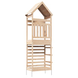 Outdoor Play Tower Natural 53 x 85 x 264 cm Solid Pine Wood 826532