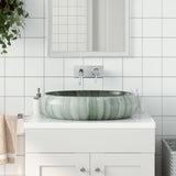Countertop Basin Green Oval 59x40x15 cm Ceramic 155083