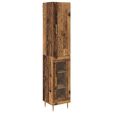 Highboard 2 pcs Old Wood Engineered Wood 3415665
