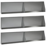 Retaining Wall 6 pcs 100 x 12 x 50 cm Galvanised Steel Silver 3449133