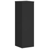 Plant Stand 2pcs Black 25x25x80 cm Engineered Wood 852943