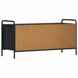TV Cabinet 100 x 39.5 x 50 cm Black Oak Engineered Wood 8013758
