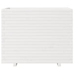 Garden Planter White 90x60x72 cm Solid Wood Pine 3282645