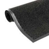 Dust Control Mats 2 pcs Rectangular Tufted 120x180 cm Black 3051618