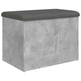 Storage Bench Concrete Grey 62x42x45 cm Engineered Wood 835043