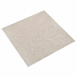 Carpet Floor Tiles 20 pcs 5 m 50x50 cm Light Beige 147319
