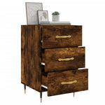 ZNTS Bedside Cabinet Smoked Oak 40x40x66 cm Engineered Wood 827641