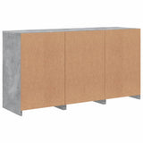 Sideboard with LED Lights Concrete Grey 123x37x67 cm 3209082