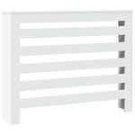 ZNTS Radiator Cover White 104x20x82 cm Engineered Wood 852690