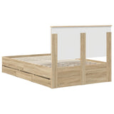 Bed Frame with Drawer Sonoma Oak 120 x 190 cm Engineer Wood 3411140