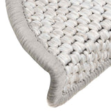 Stair Mats Self-adhesive Sisal-Look 30 pcs 56x17x3 cm Platina 3365858