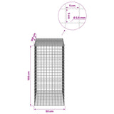 Gabion with 3.5 mm Wire and 5x5 cm Mesh 50x100x100 cm 3462427