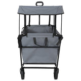 Folding Hand Trolley Grey 105 x 56.5 x 116 cm Oxford Cloth 42020664
