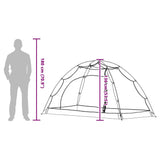 Tent with Roof with Storage Grey and Black 236 x 150 x 136 cm 42001019