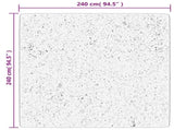 Rug HUARTE Short Pile Soft and Washable Sand 240x240 cm 375063
