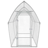 Chicken Cage Silver 400x105x182 cm Galvanised Steel 172556