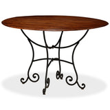 Dining Table Solid Acacia Wood with Honey Finish 120x76 cm 245642