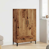Highboard Old Wood 70x31x115 cm Engineered Wood 856924