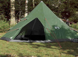 Camping Tent Tipi 4-Person Green Waterproof 94380