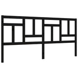 Bed Frame without Mattress Black 200x200 cm Solid Wood Pine 3193165