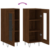 Sideboard Brown Oak 34.5x34x90 cm Engineered Wood 828795