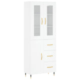Highboard White 69,5x34x180 cm Engineered Wood 3198641