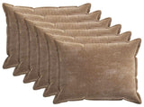 Cushion Cover 6 pcs HOUTEN Brown 80 x 80 cm Chenille Fabric 921688