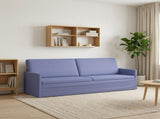 3 Seater Sofa Jeans Blue 220 x 81 x 82 cm Fabric 42041151