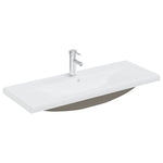 ZNTS Built-in Basin with Faucet 101x39x18 cm Ceramic White 148627