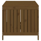 Garden Storage Box Honey Brown 147x68x64 cm Solid Wood Pine 823853