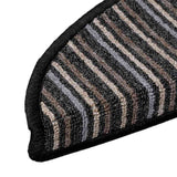 Self-adhesive Stair Mats 15 pcs Anthracite 56 x 17 x 3 cm 42011438