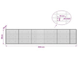 Gabion with 5 mm Wire and 5x10 cm Mesh 550x30x150 cm 3464669