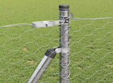Hexagonal Fence with Concrete Base 50 x 0.8 m Galvanised Steel 3353833