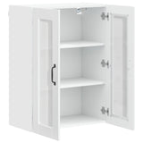 Wall Glass Cabinet PORTO High Gloss White 60 x 31 x 80 cm 885439