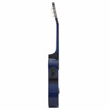 Western Classical Cutaway Guitar with Equalizer 6 Strings Blue 70140
