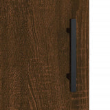 Sideboard Brown Oak 34.5x34x90 cm Engineered Wood 828571