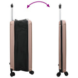 Suitcase Folding Rose gold 50 x 30 x 76 cm ABS Plastic 42006240