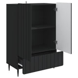 Sideboard with Drawer Black 66 x 34.5 x 97 cm Engineered Wood 894436