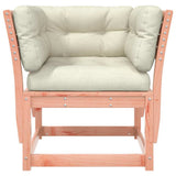 Garden Sofa Cream white, Natural wood 844697