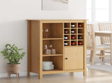 Wine Cabinet HILL Honey Brown 79.5 x 40 x 107.5 cm 42025037
