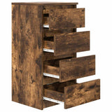 Sideboard Smoked Oak 37.5x35x76 cm Engineered Wood 861755