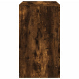 Side Cabinets with LED Lights 2 pcs Smoked Oak Engineered Wood 836639
